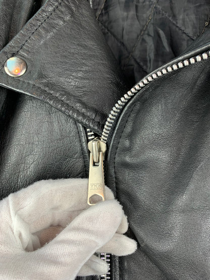 Men's Vintage Black Biker Leather Jacket