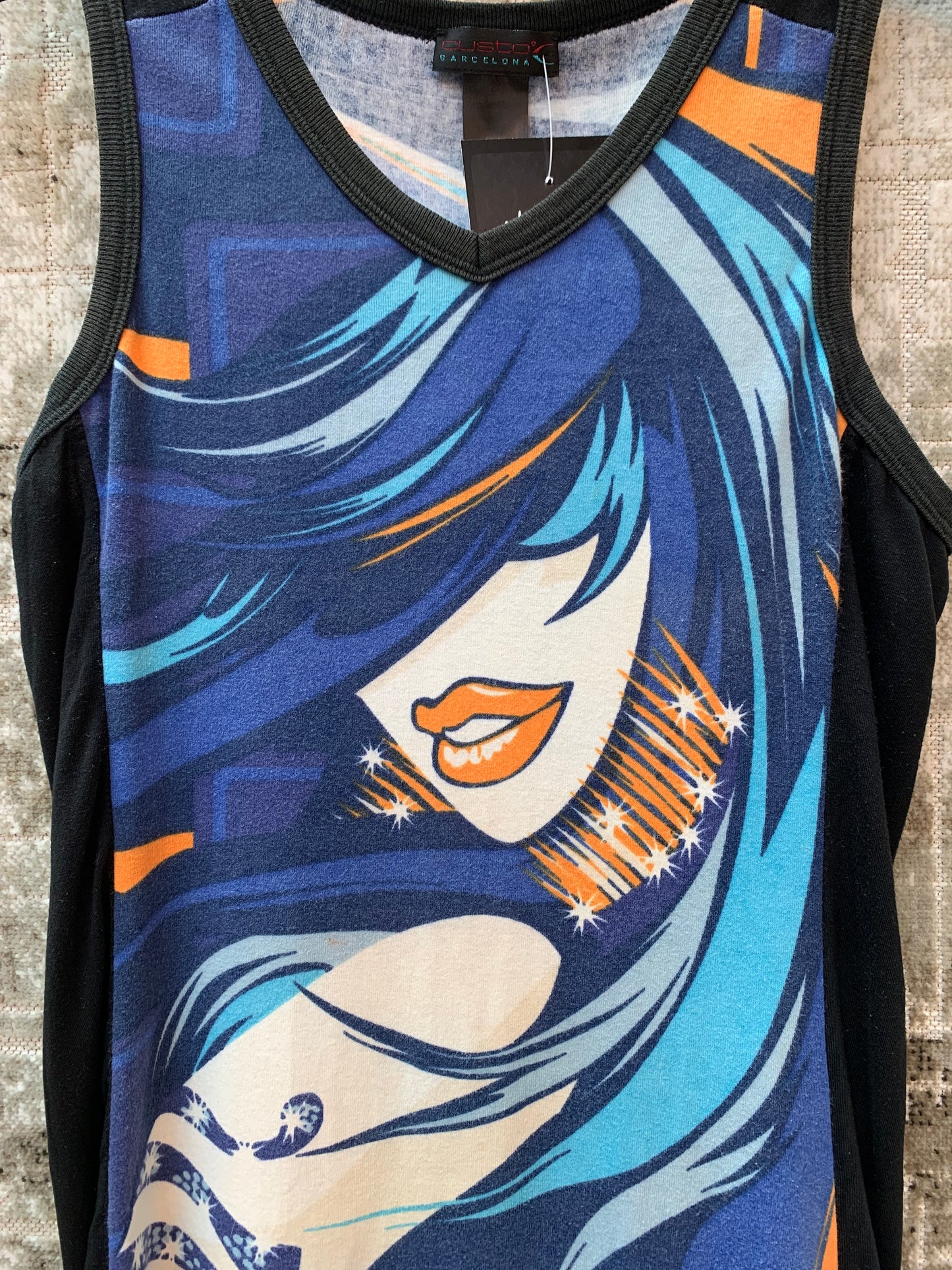 Custo Barcelona Y2K Graphic Tank Dress