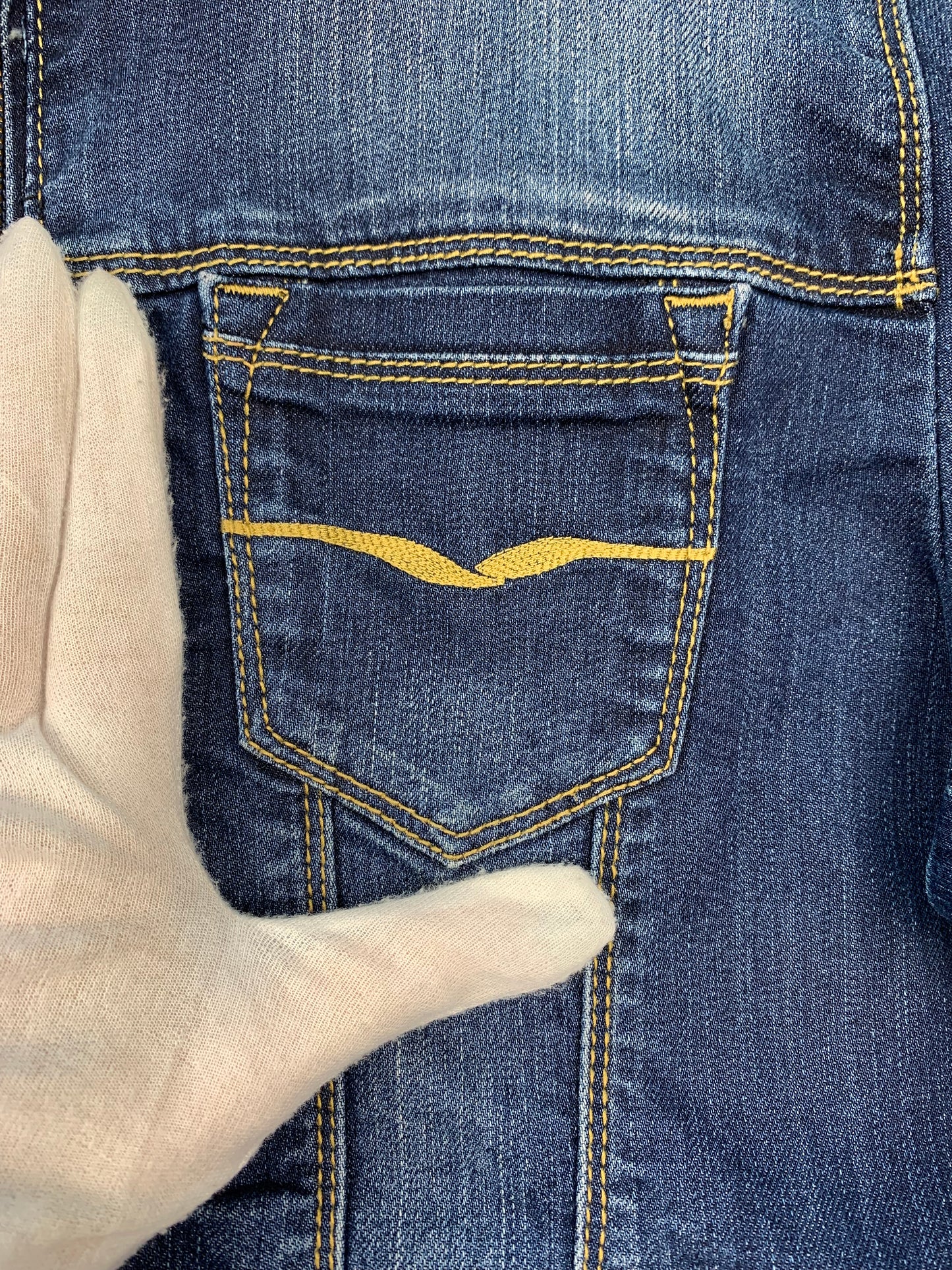 Womens Dark Blue Zip-Up Jean Jacket