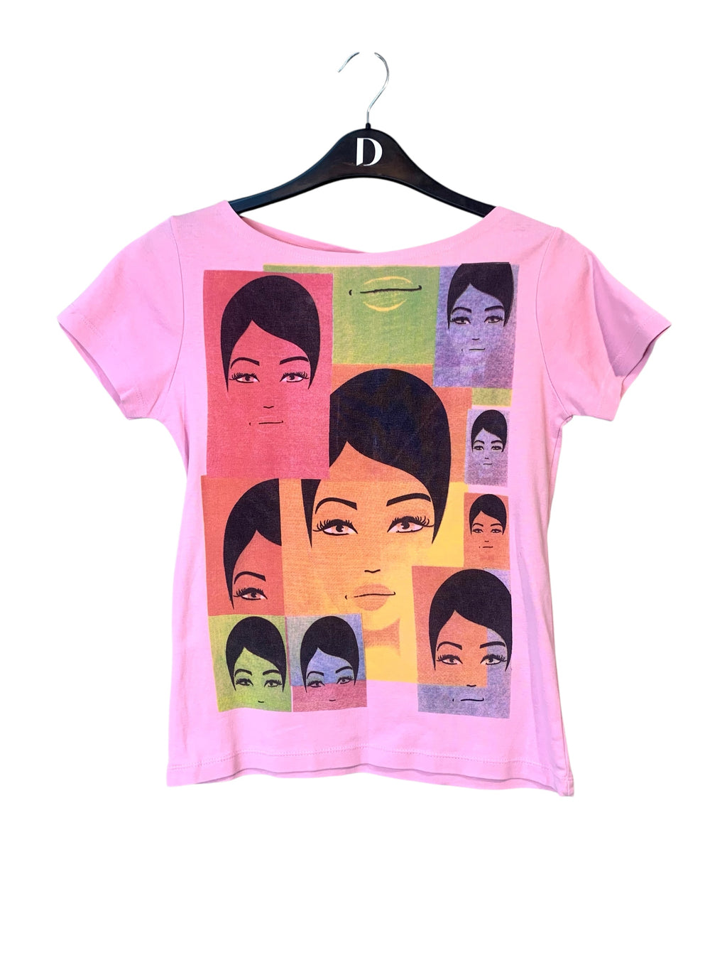 Y2K Pop Art Faces Graphic Tee
