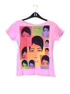 Y2K Pop Art Faces Graphic Tee