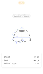 Men's Y2K Red Floral Swimming Shorts
