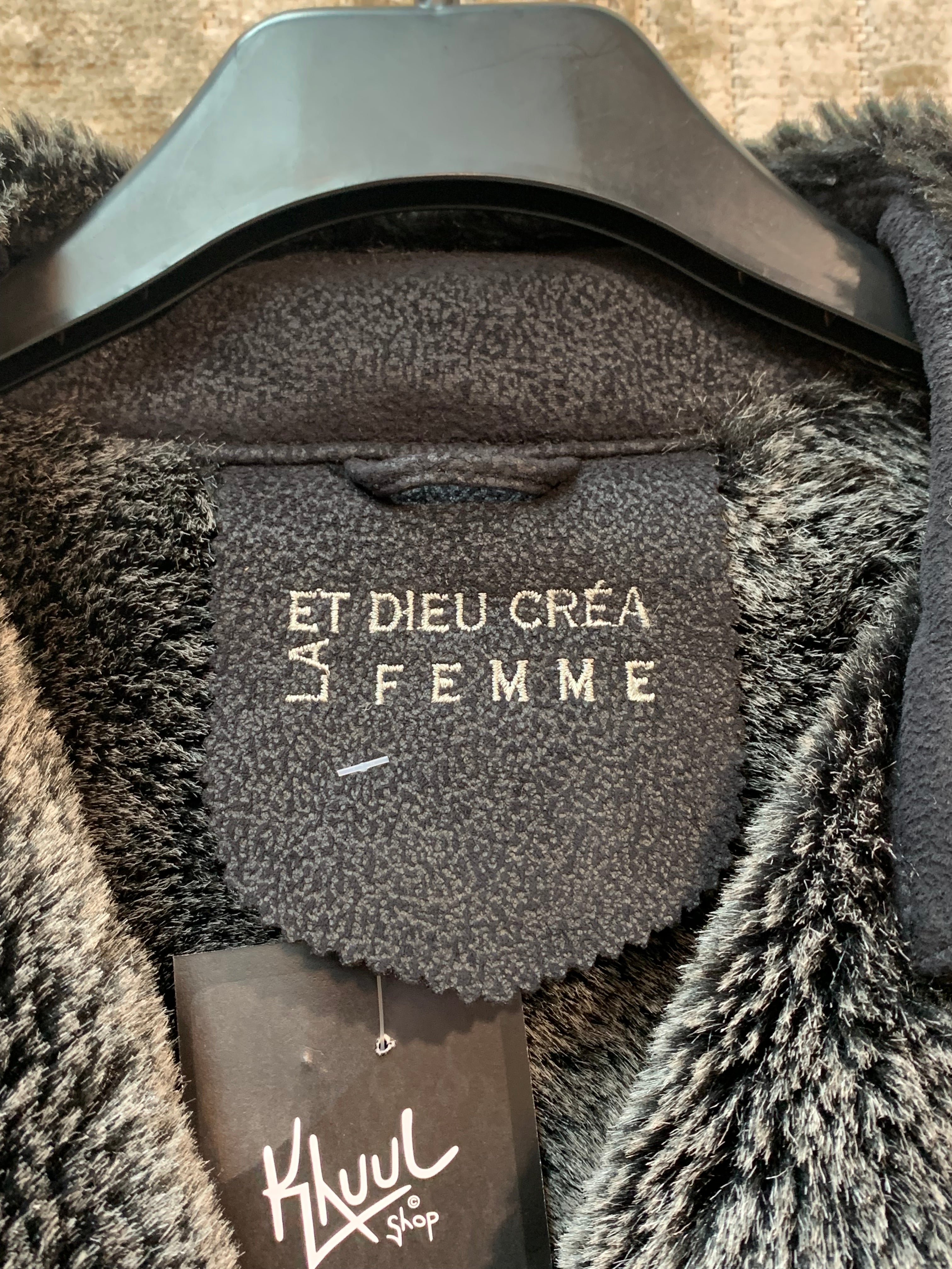 Et Dieu Créa La Femme Faux Shearling Coat