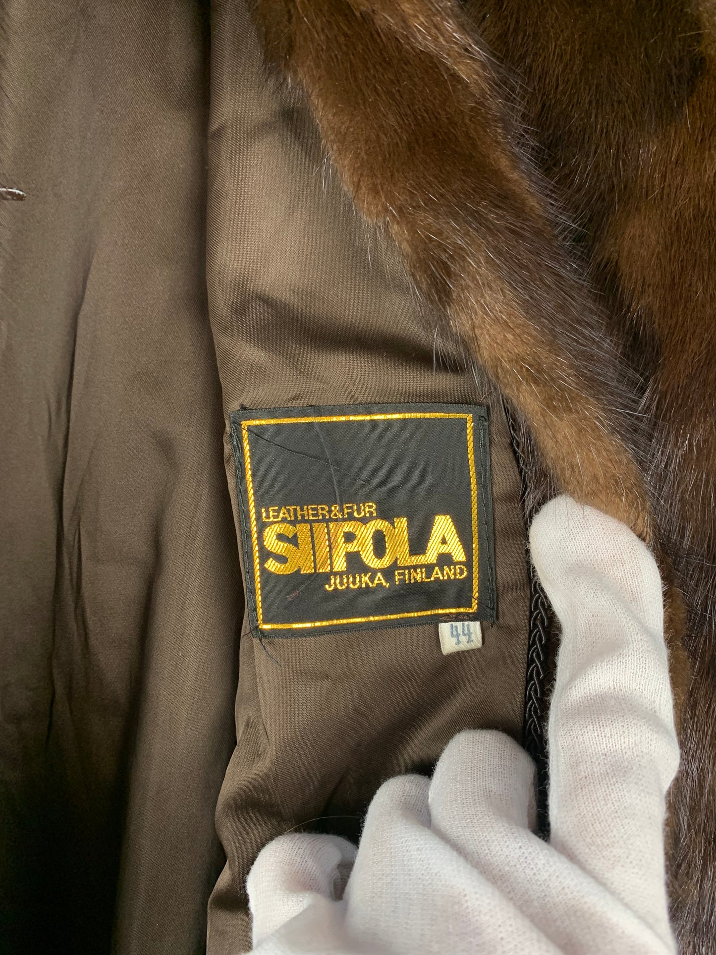 Vintage Full-Length Brown Mink Fur Coat