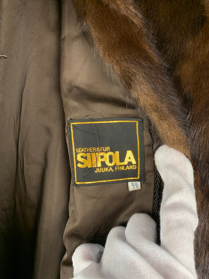 Vintage Full-Length Brown Mink Fur Coat