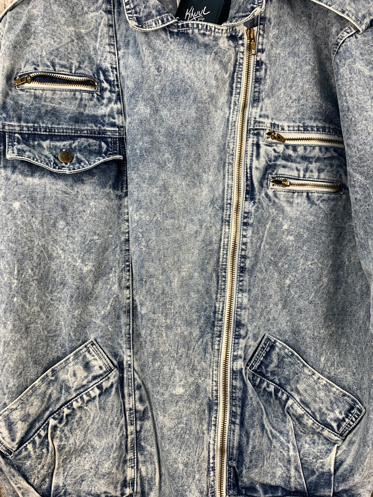 SMITHY'S Mens Light Washed Jean Jacket
