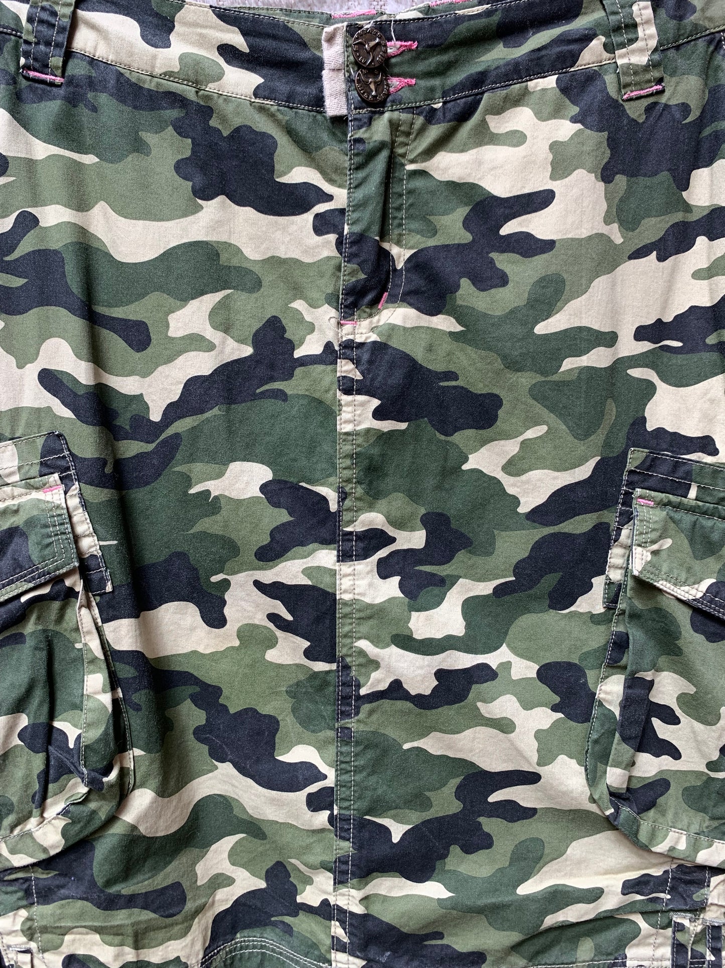 Y2K Camo Cargo Skirt