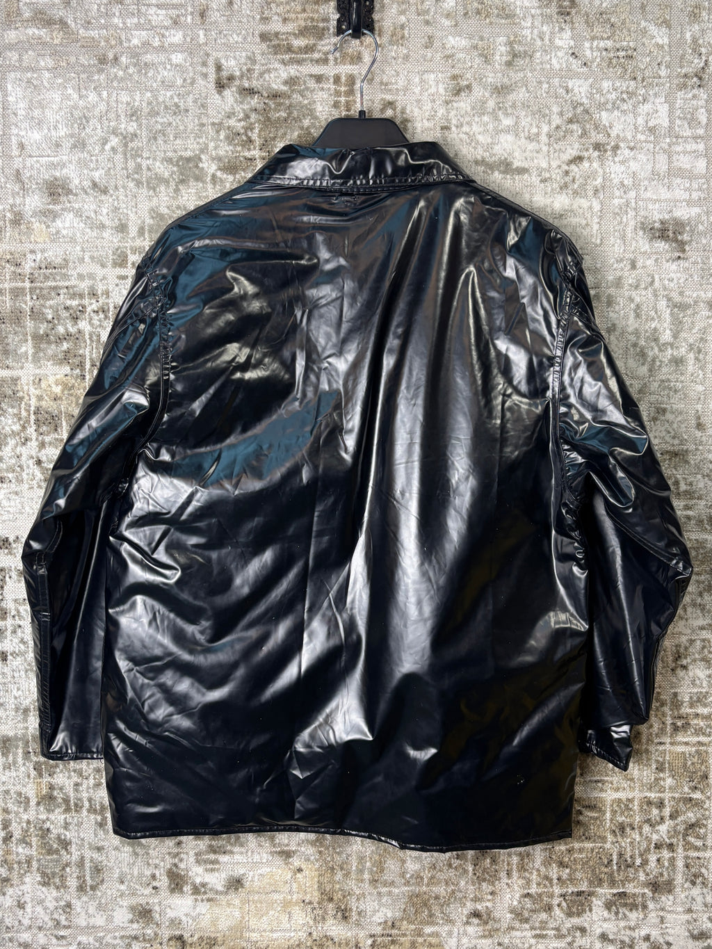 Clock House Glossy PVC Zip-Up Jacket