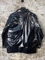 Clock House Glossy PVC Zip-Up Jacket