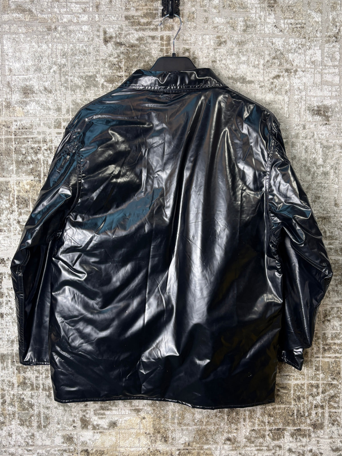 Clock House Glossy PVC Zip-Up Jacket