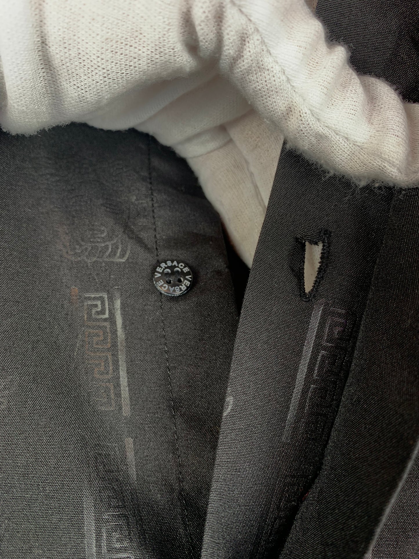 Vintage Versace Jeans Couture Black Button Up Shirt