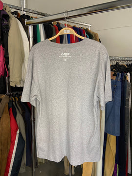 Aape Short Sleeve Shirt Grey Mens L Cotton
