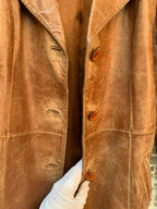 Women's Vintage Martinelli Brown Leather Coat
