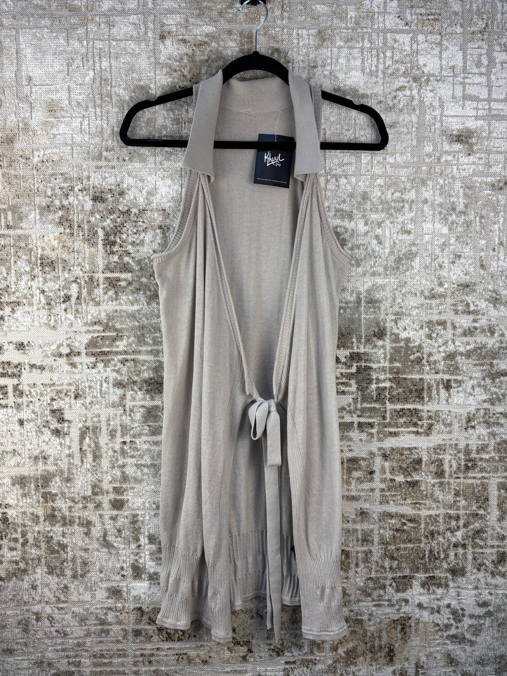 Womens Y2K Cop Copine Gray Knit Cardigan