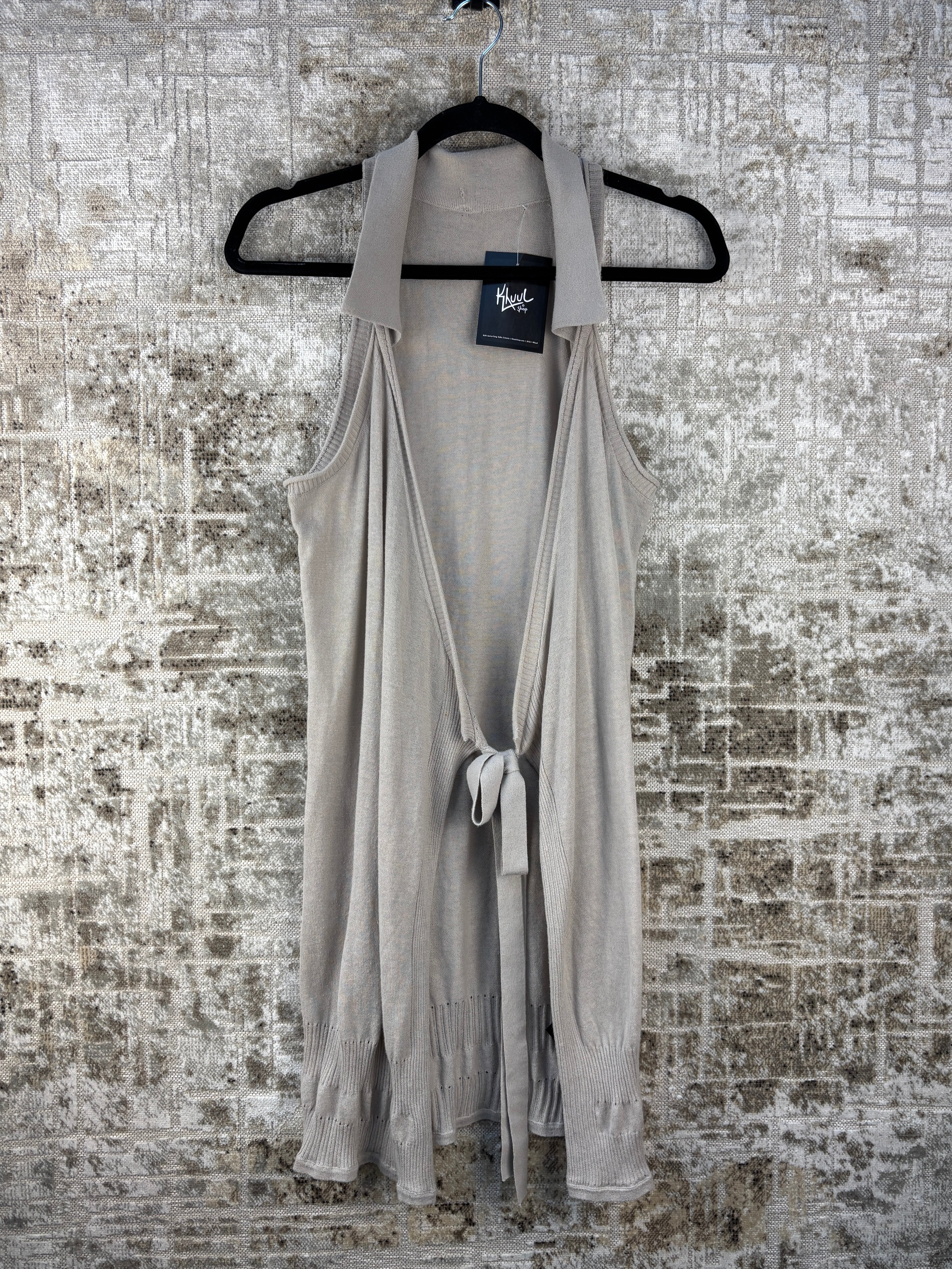 Womens Y2K Cop Copine Gray Knit Cardigan