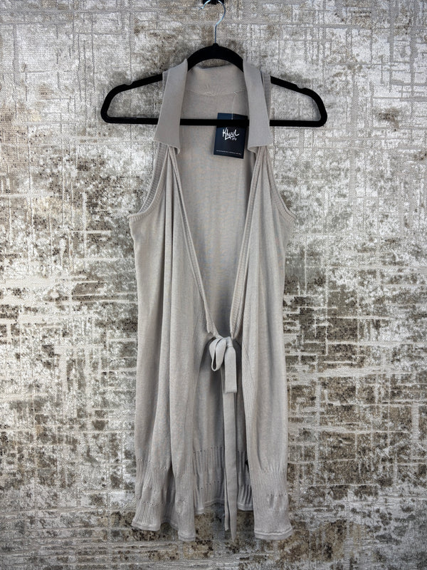 Womens Y2K Cop Copine Gray Knit Cardigan