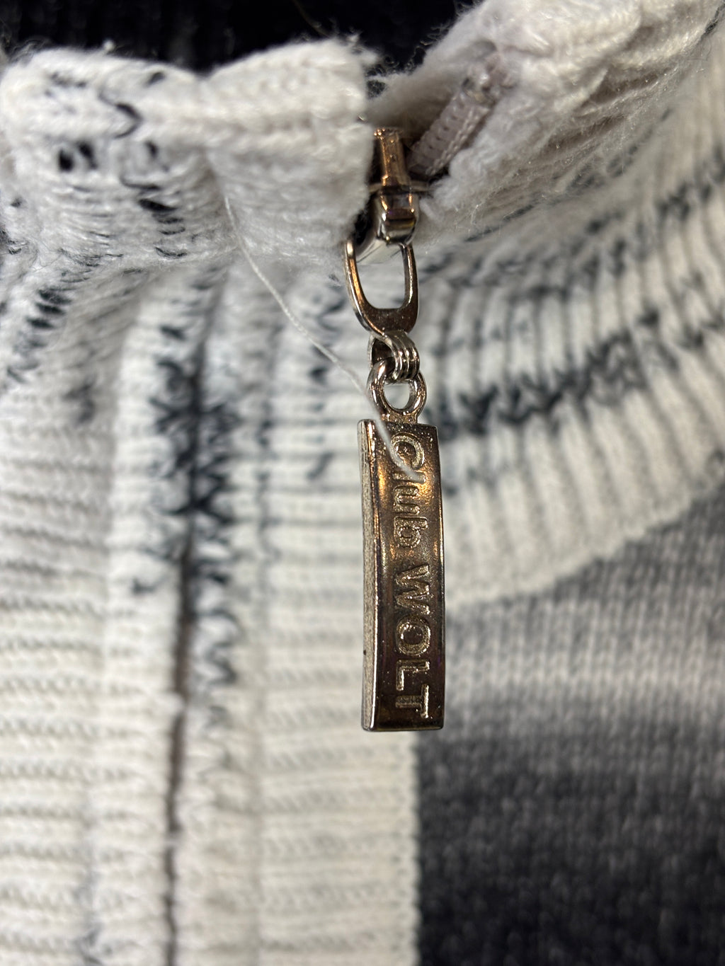 Club Wolt Y2K Ombre Quarter-Zip Knit