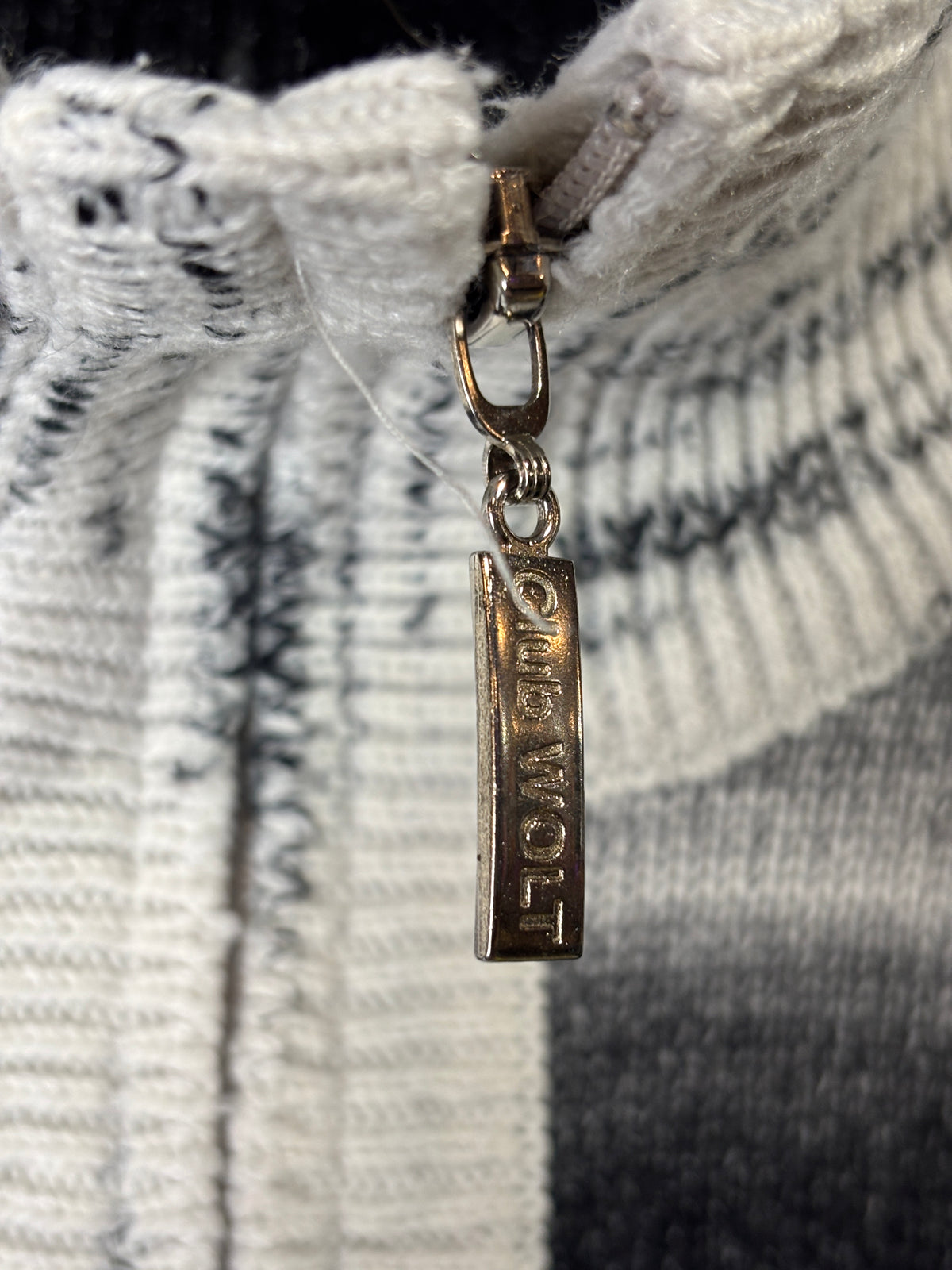 Club Wolt Y2K Ombre Quarter-Zip Knit