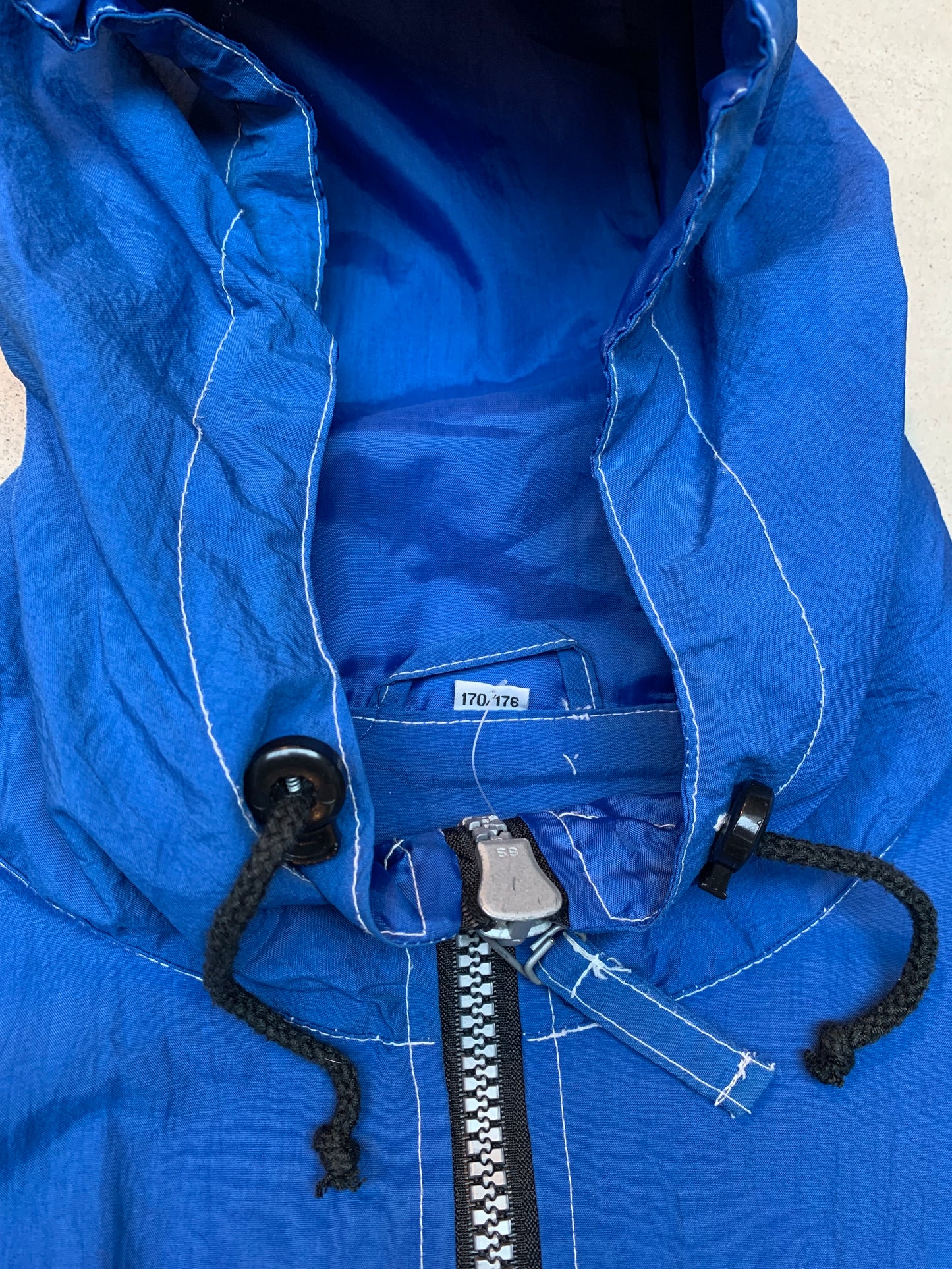 Vintage Men's Team 68 Electric Blue Windbreaker