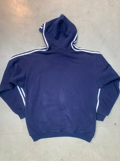 intage Men's Dark Blue Adidas Hoodie