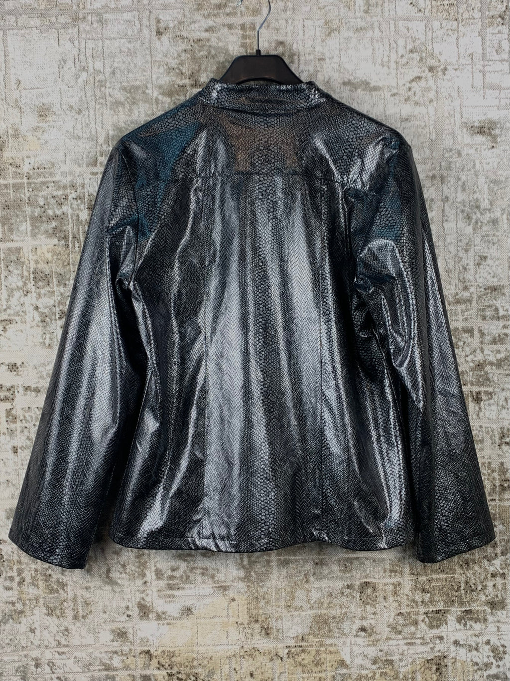Women's Y2K Black Snakeskin Light Jacket