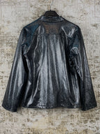 Women's Y2K Black Snakeskin Light Jacket