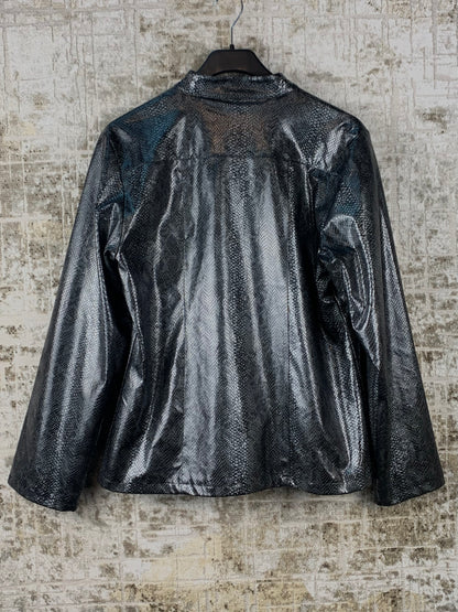 Women's Y2K Black Snakeskin Light Jacket