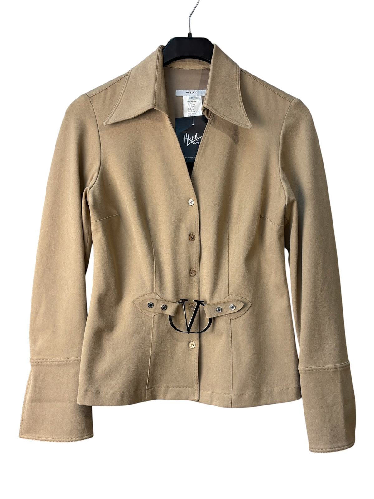 Vertigo Paris Y2K V-Buckle Tailored Jacket