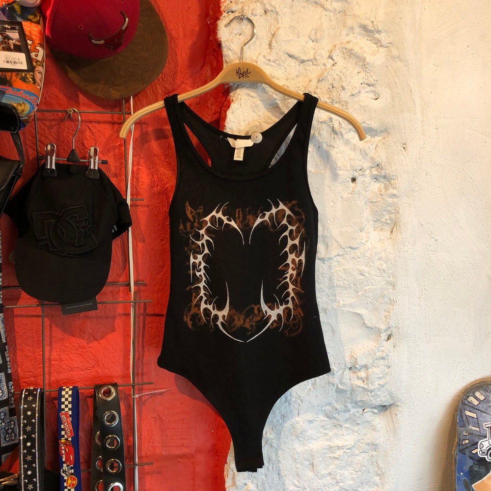 Upcycled Handpainted Tribal Bodysuit