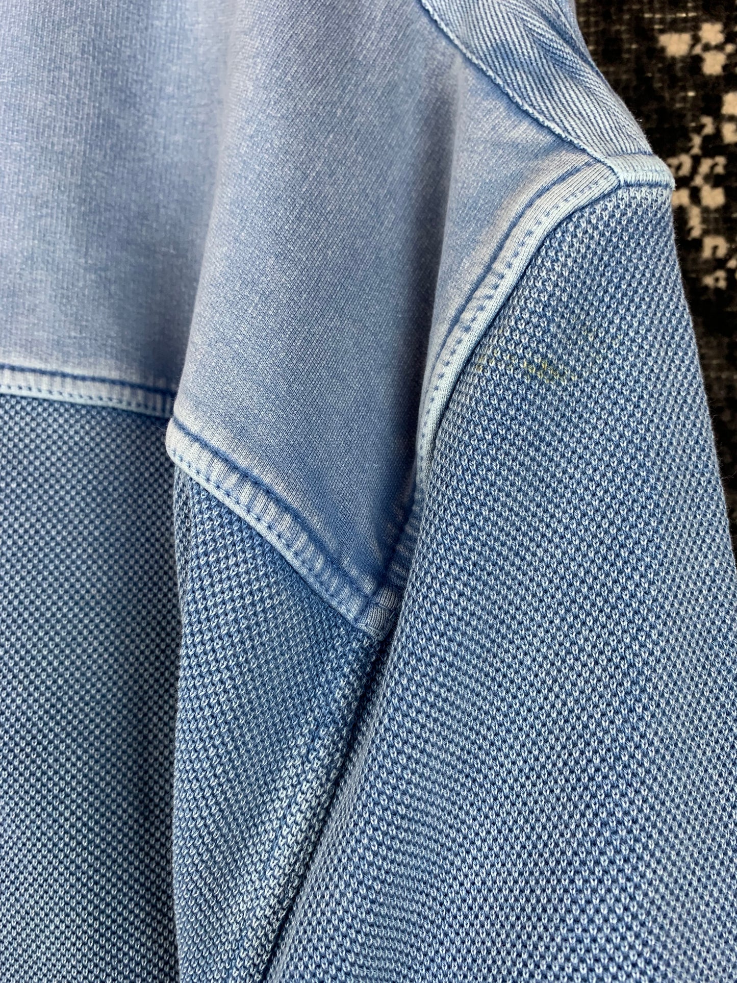 Men’s Vintage Engbers Blue 3XL Longsleeve Polo Jumper