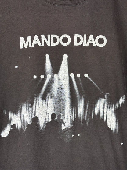 Men's Vintage Mando Diao 2005 Hurricane Tour Dark Gray T-Shirt