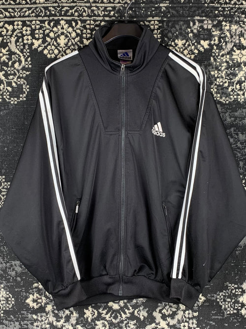 Mens Vintage Black Adidas Track Jacket