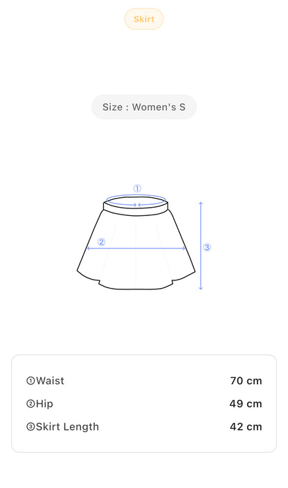 Women's Petite Gothic Style Skirt