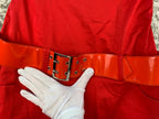Womens Y2K Vintage Red Strapless Mini Dress