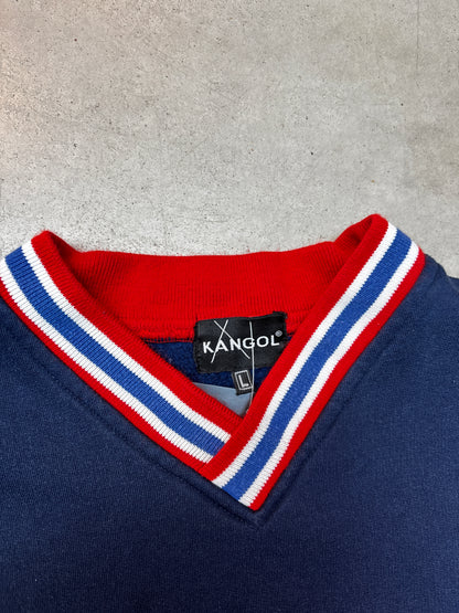"KANGOL" Navy Blue Sweater