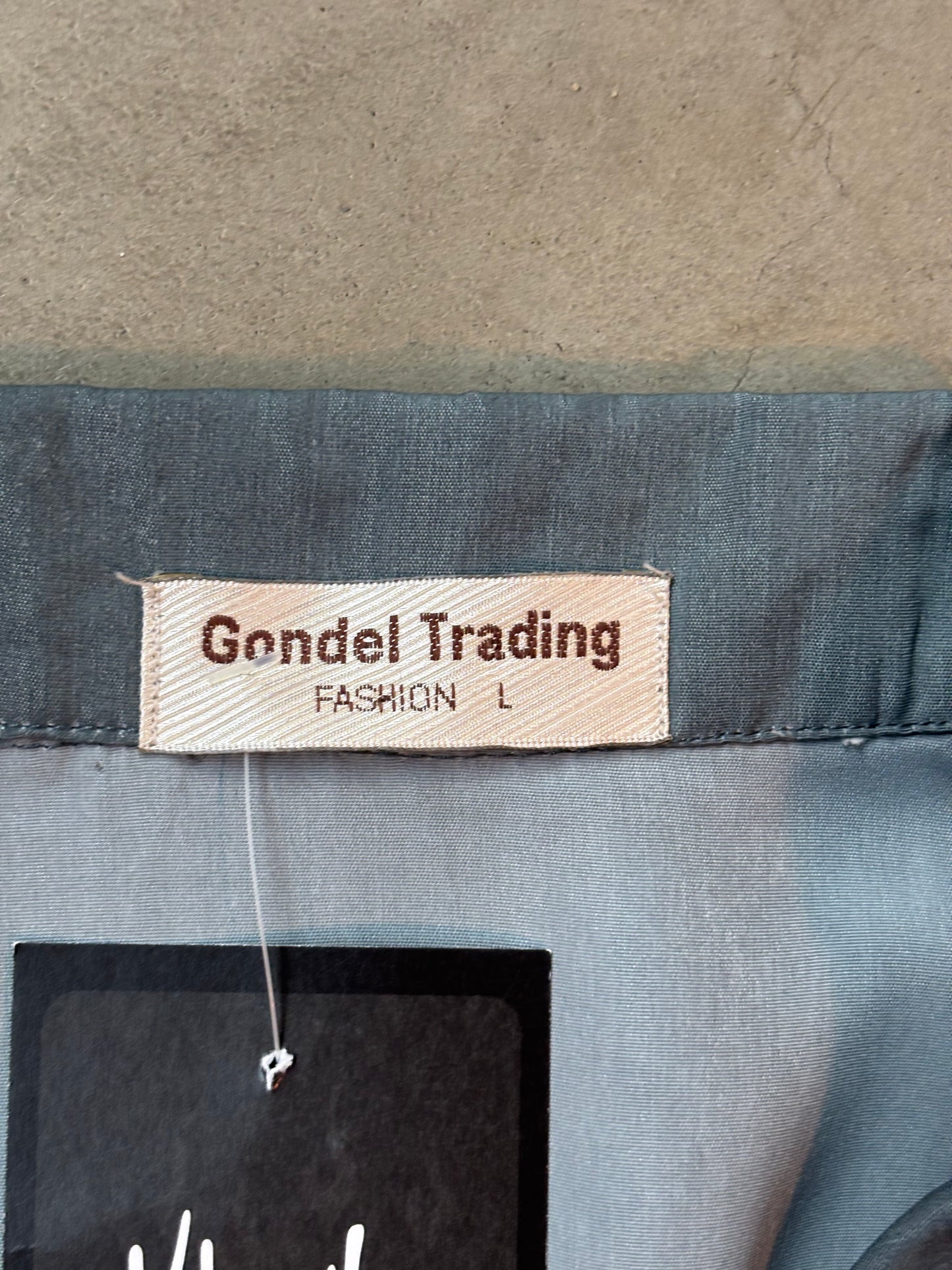 Mens Y2K Gondel Trading Tribal Button Up T-Shirt