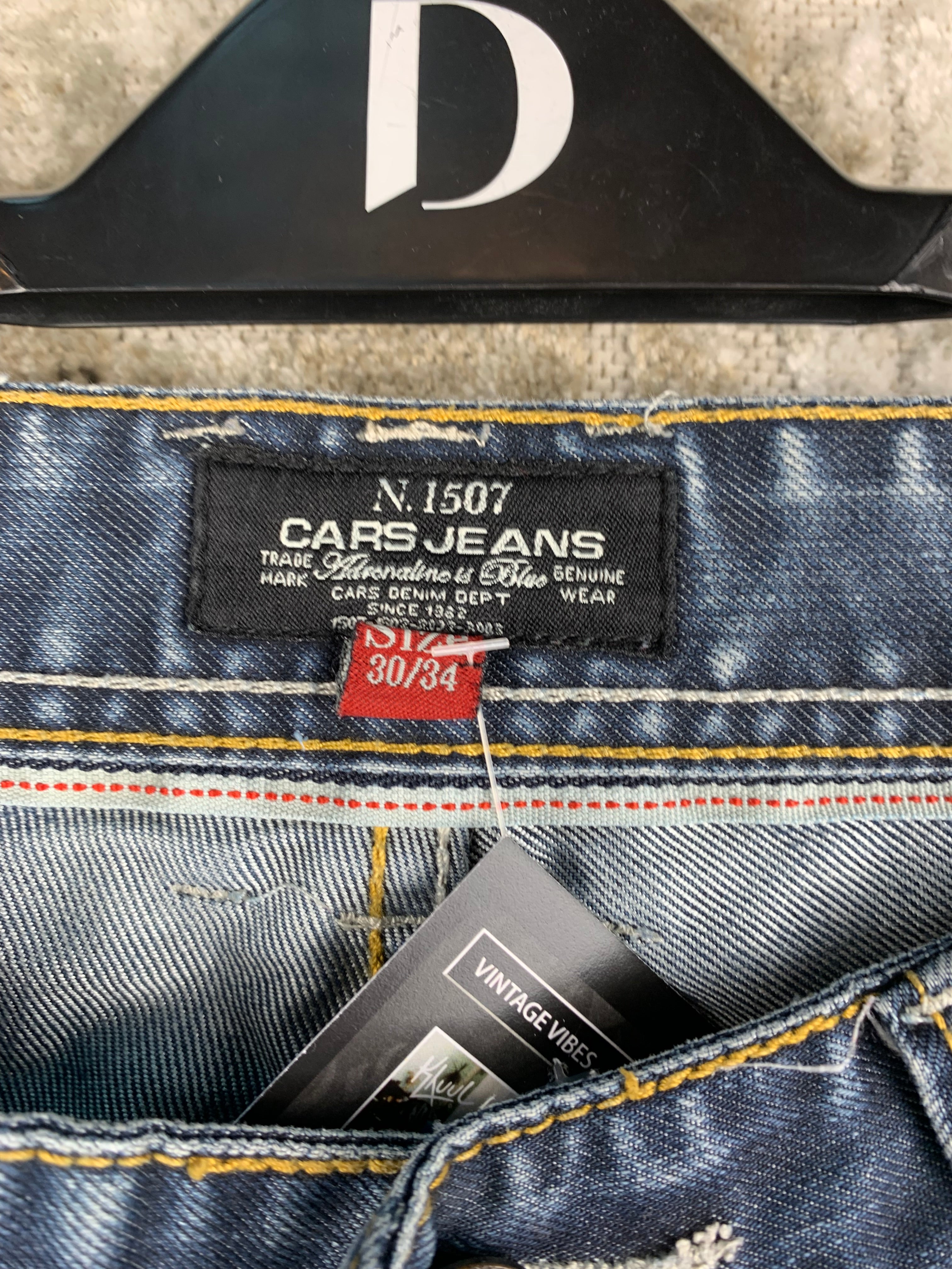 Mens Y2K Cars Blue Denim Jeans