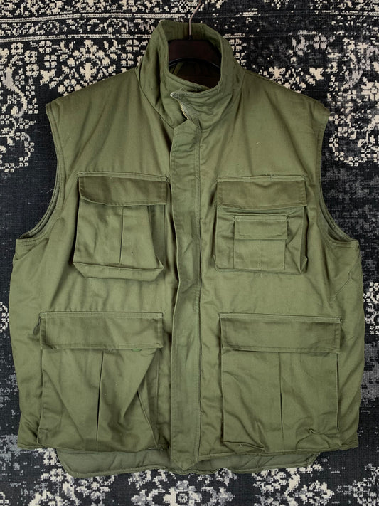 Men's Vintage Khaki Utility Workwear Vest