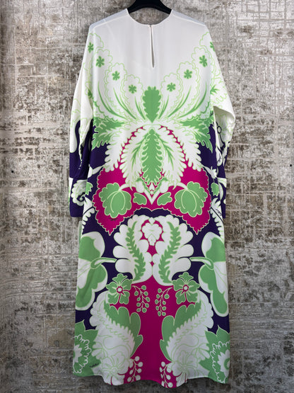 Valentino Garavani Floral Print Silk Midi Dress