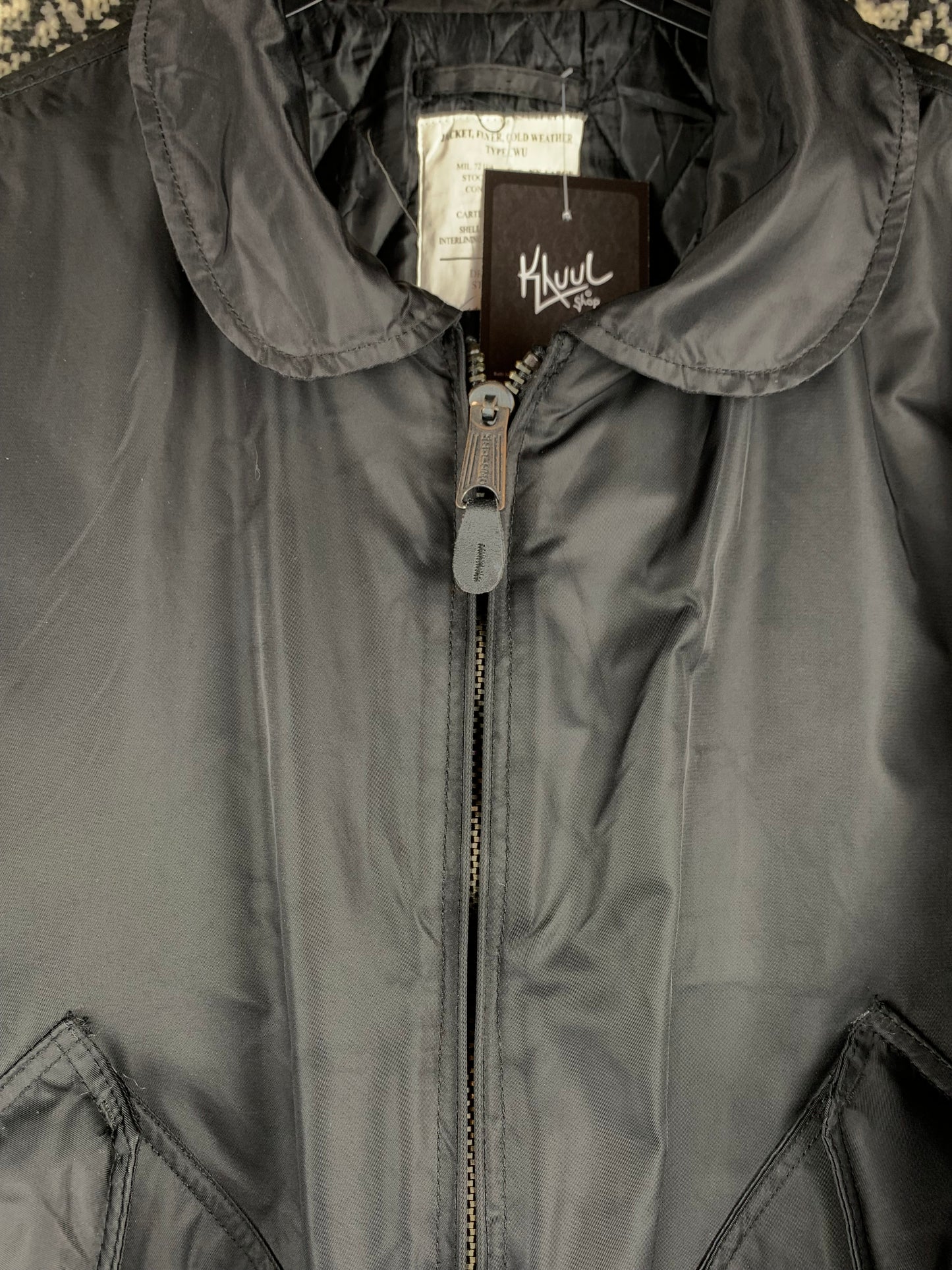 Men's Vintage Black Military Bomber Jacket