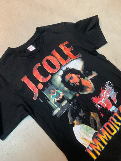 Vintage Unisex J. Cole Black Graphic T-Shirt