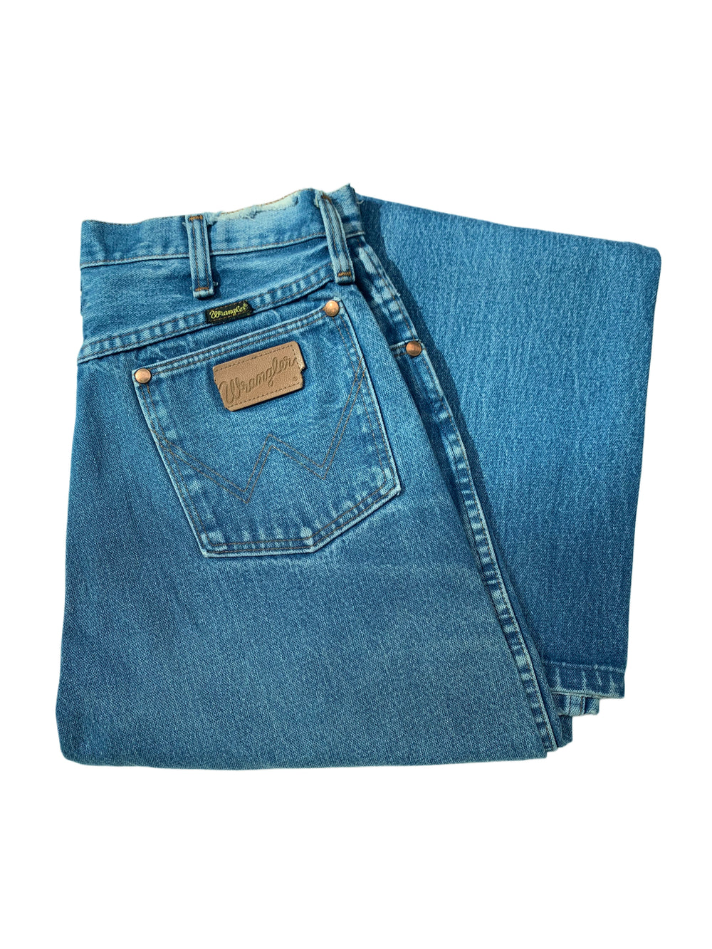 Vintage Blue Wrangler Straight Fit Jeans