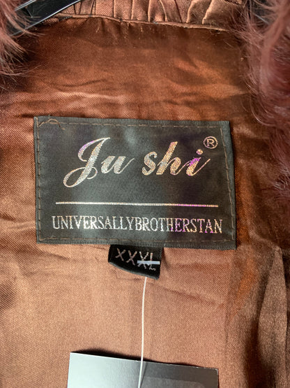 Women’s Genuine Brown Goat Fur Coat