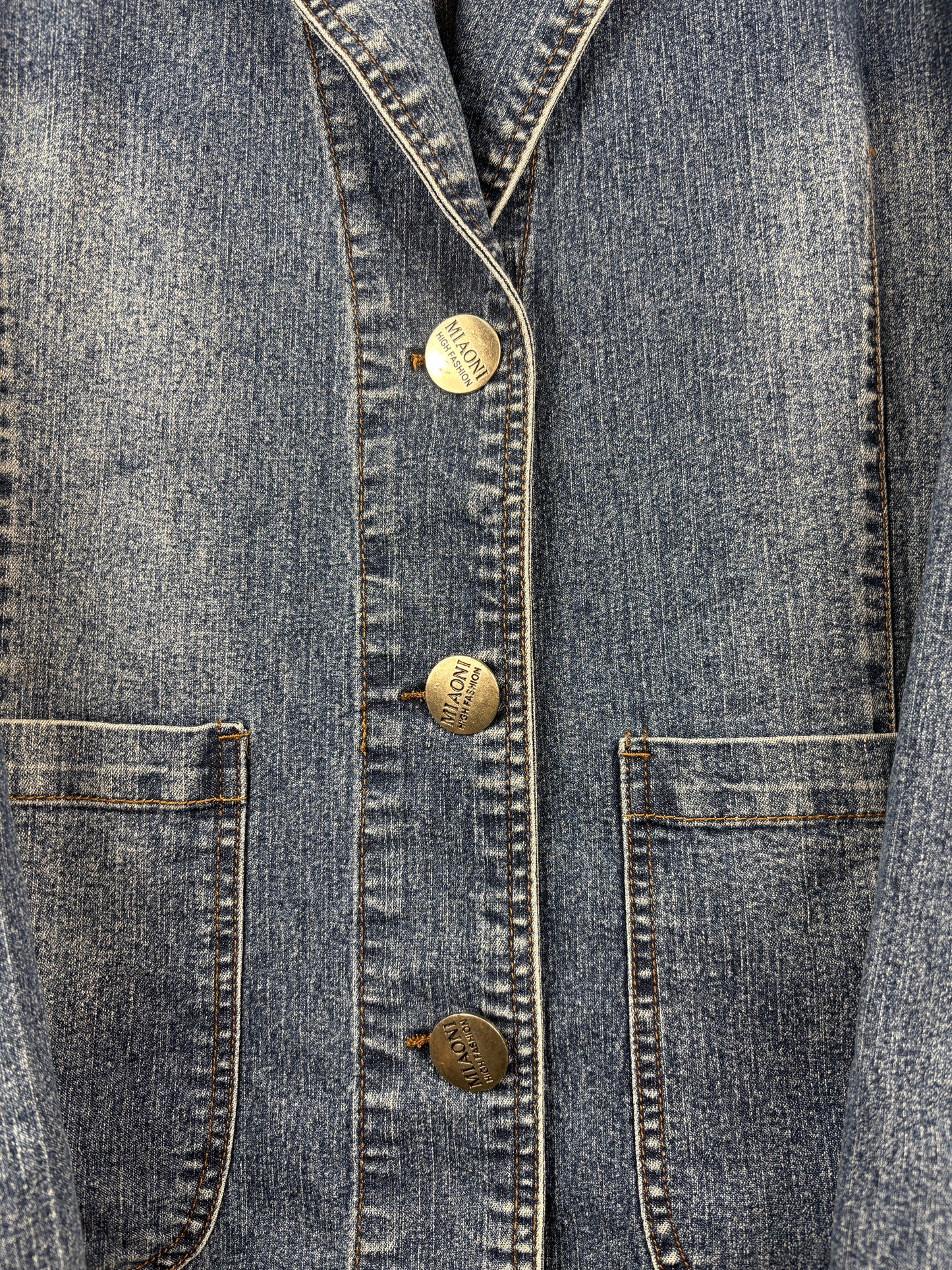 Womens Vintage Miaoni Denim Jacket