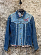 Women's Y2K Guess Dragon Embroidery Denim Jacket