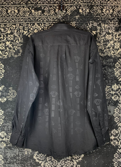 Vintage Versace Jeans Couture Black Button Up Shirt