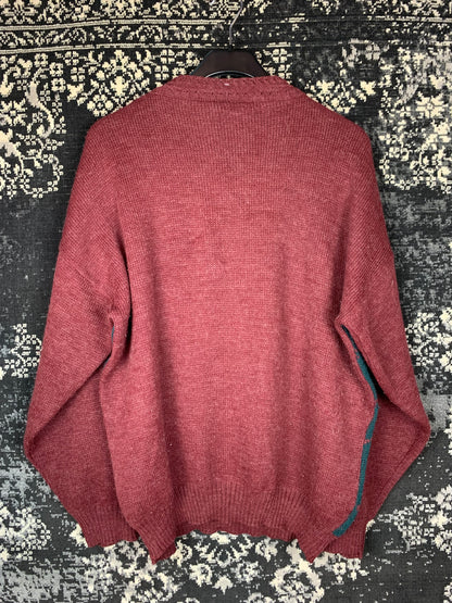 Men's Vintage Mountain Climber Embroidered Sweater