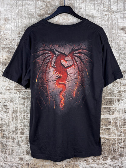 Mens Y2K Spiral Dragon T-Shirt