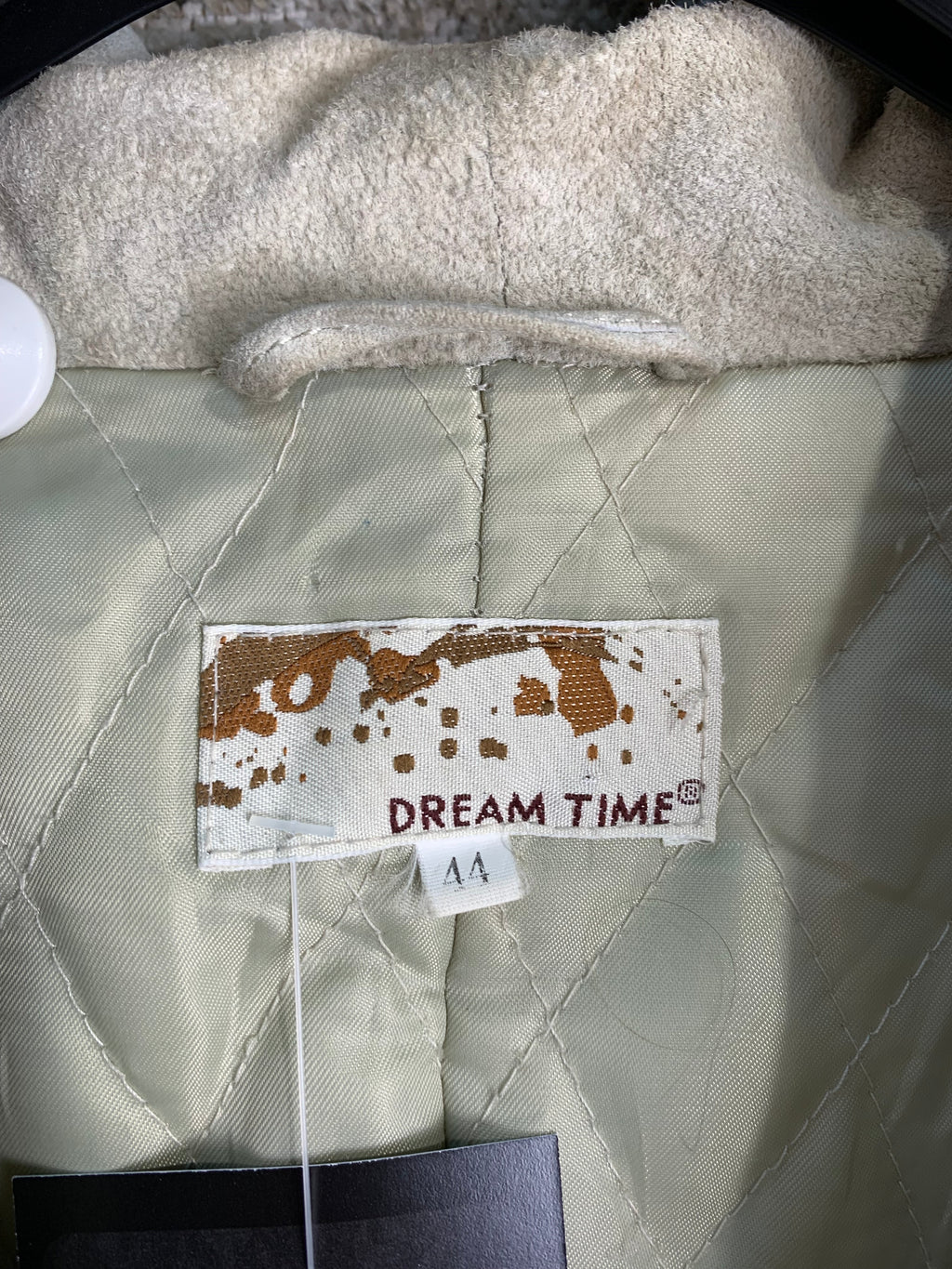 Dream Time Y2K Mongolian Fur Trim Suede Coat