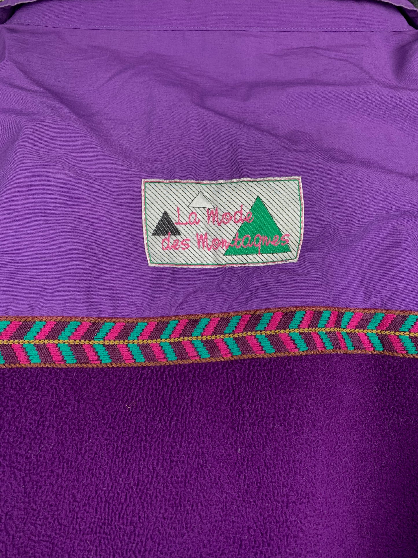 Vintage La Mode des Montagnes Fleece Anorak Jacket